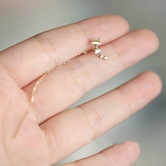 ⭐️Insta 18K Gold plated threader earrings - Picture 4 of 7